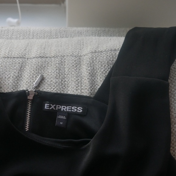 Express Black Sheath Jumpsuit with Side Cutouts - Picture 4 of 7